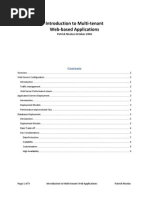 Introduction Multi-Tenant Applications
