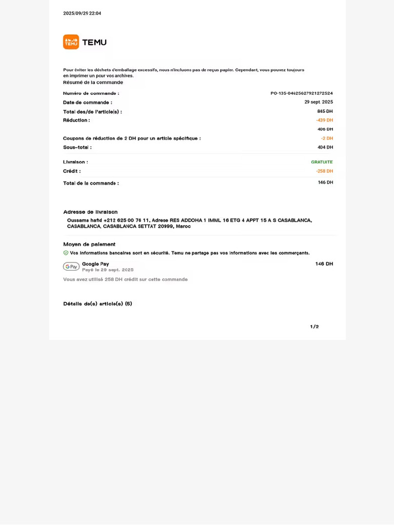 Temu Web Document | PDF