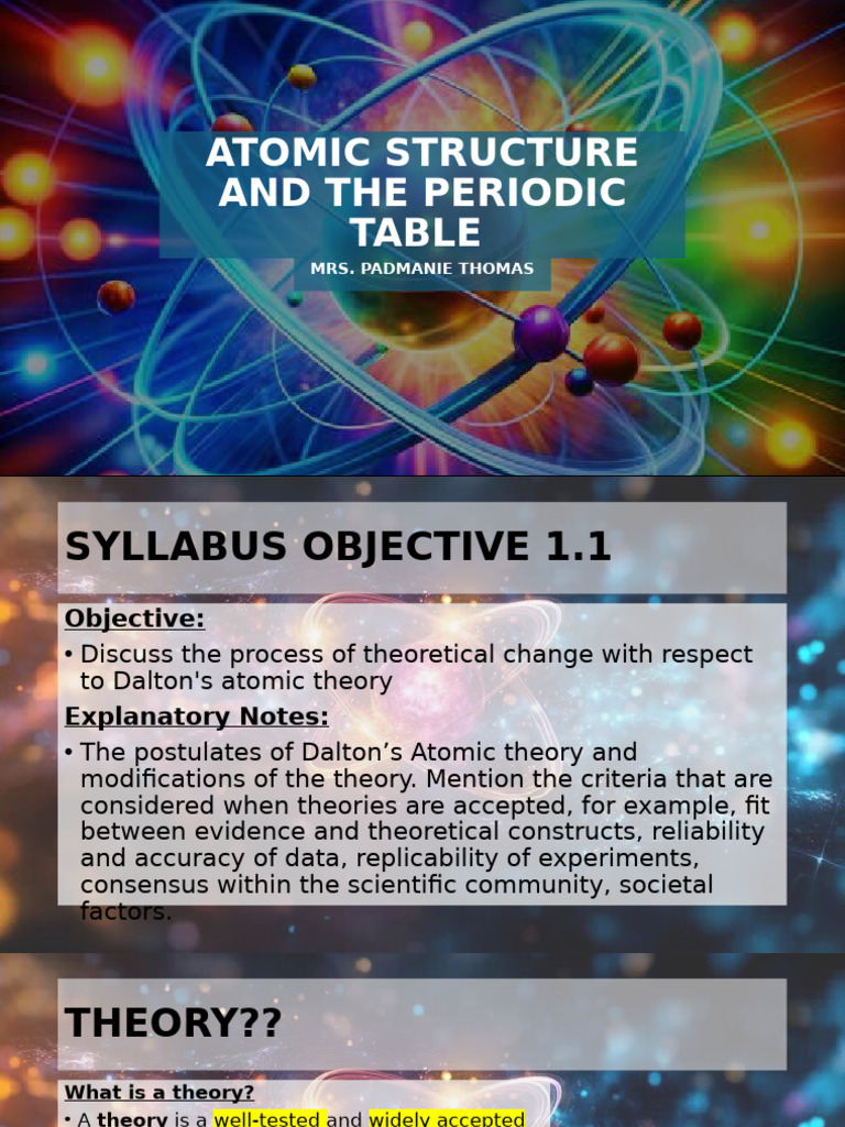 1-Atomic Structure and The Periodic Table-3 | PDF | Radioactive Decay ...