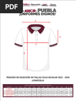 Conversión de Tallas para Uniformes 2025 | PDF