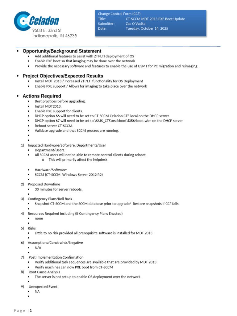 CCF - CT-SCCM MDT 2013 Pxe Boot Update | PDF | Computer Engineering ...