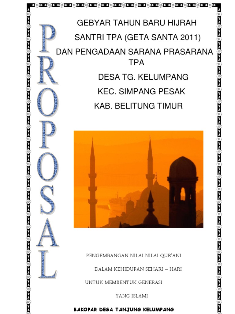 Proposal Muharram 1433