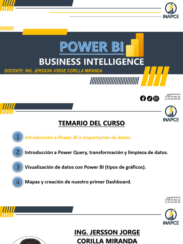 Introducción a Power BI y BI | PDF | Inteligencia de negocios | Almacén ...