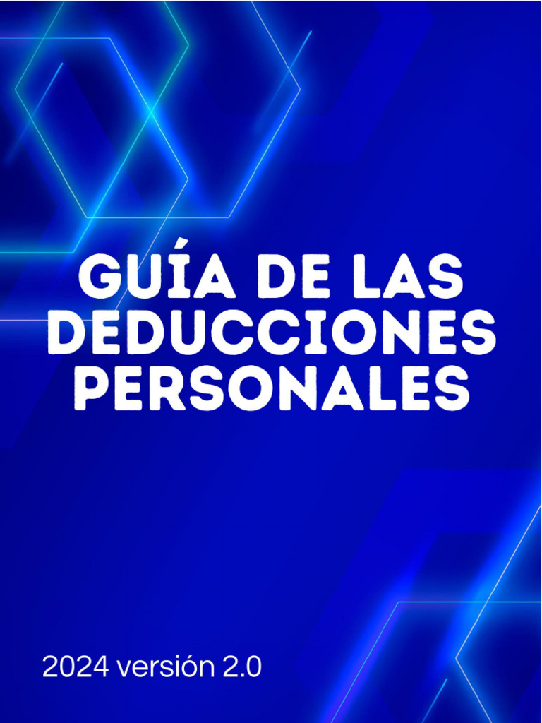 Guía Completa de Deducciones Personales | PDF | Impuesto sobre la renta ...