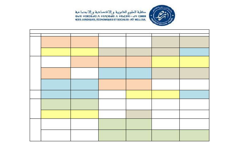 Emploi du Temps S1 Gestion 2025/2026 | PDF