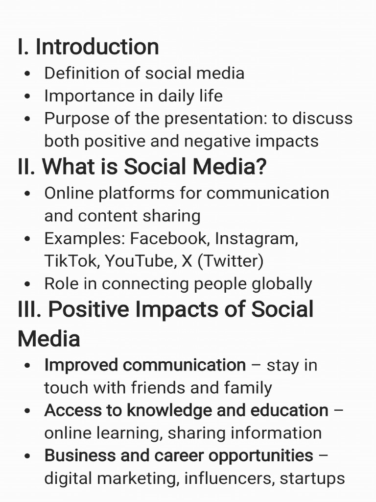 Topic The Impact of Social Media On Human Life - 251009 - 135258 | PDF