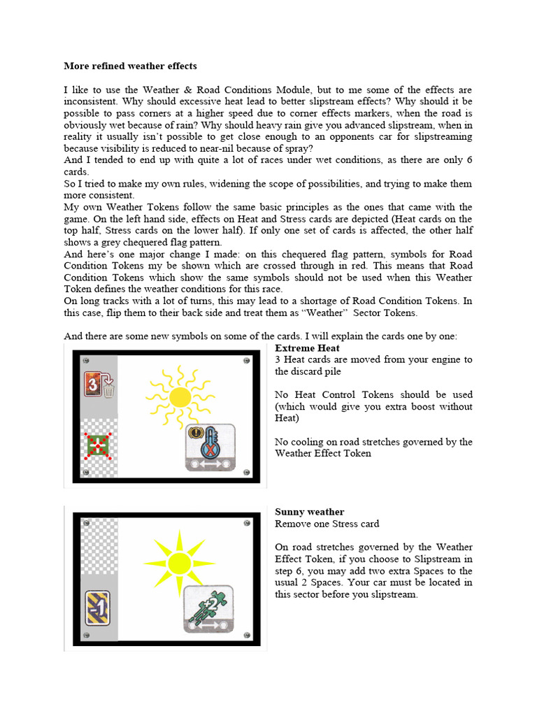 Refined Weather Effects for Racing Games | PDF | Wound | Weather