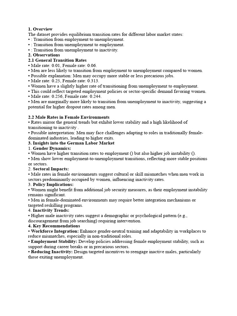 Gender Dynamics in Labor Market Transitions | PDF