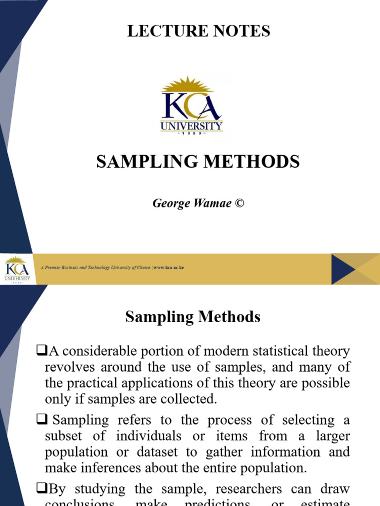 Understanding Sampling Methods in Research | PDF | Stratified Sampling ...