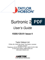 Surtronic 25 User Guide Eng