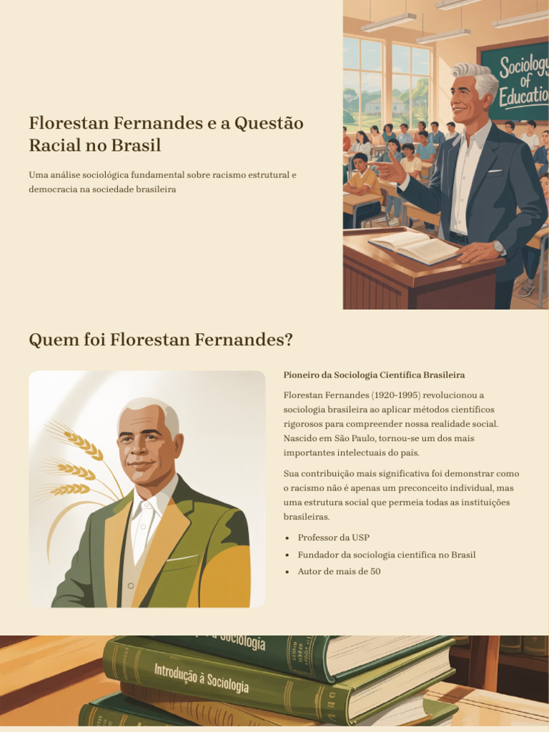 Florestan Fernandes e Racismo no Brasil | PDF | Racismo | Discriminação ...