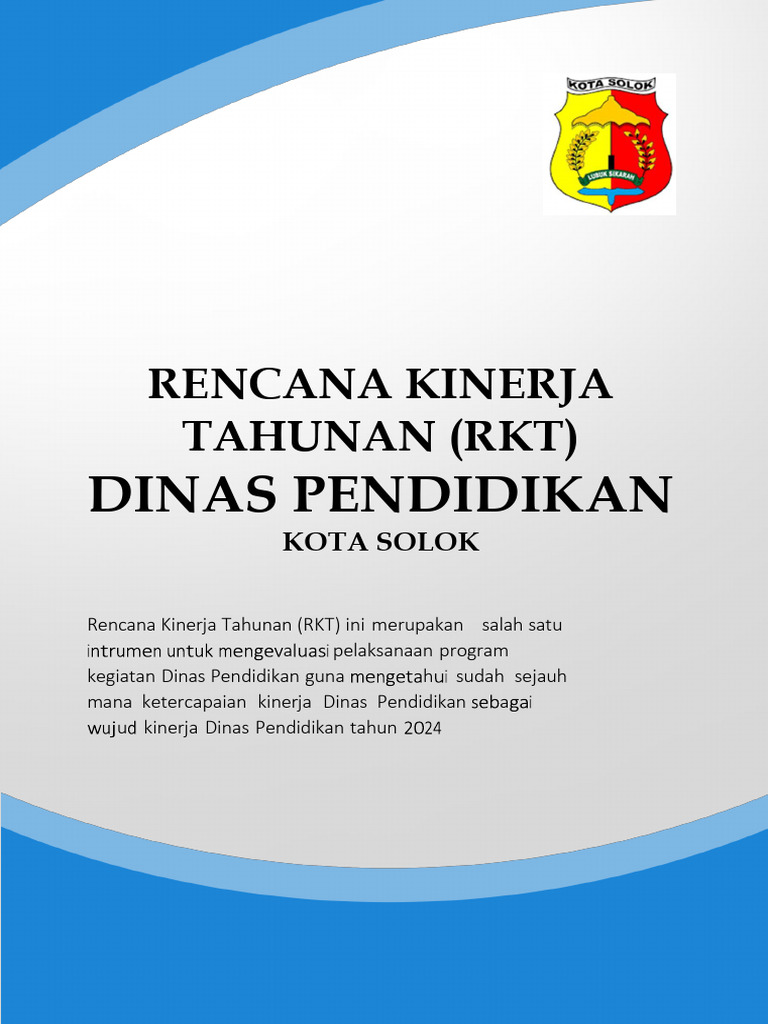 RKT Dinas Pendidikan 20241 | PDF
