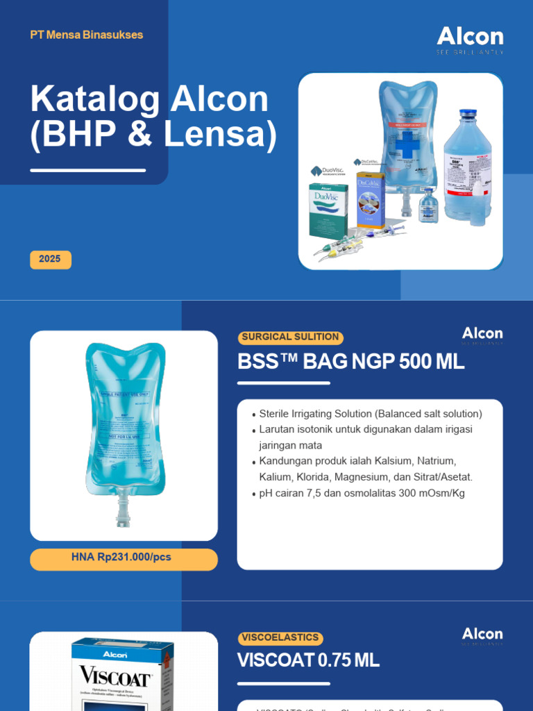 Katalog Produk Alcon 2025 | PDF