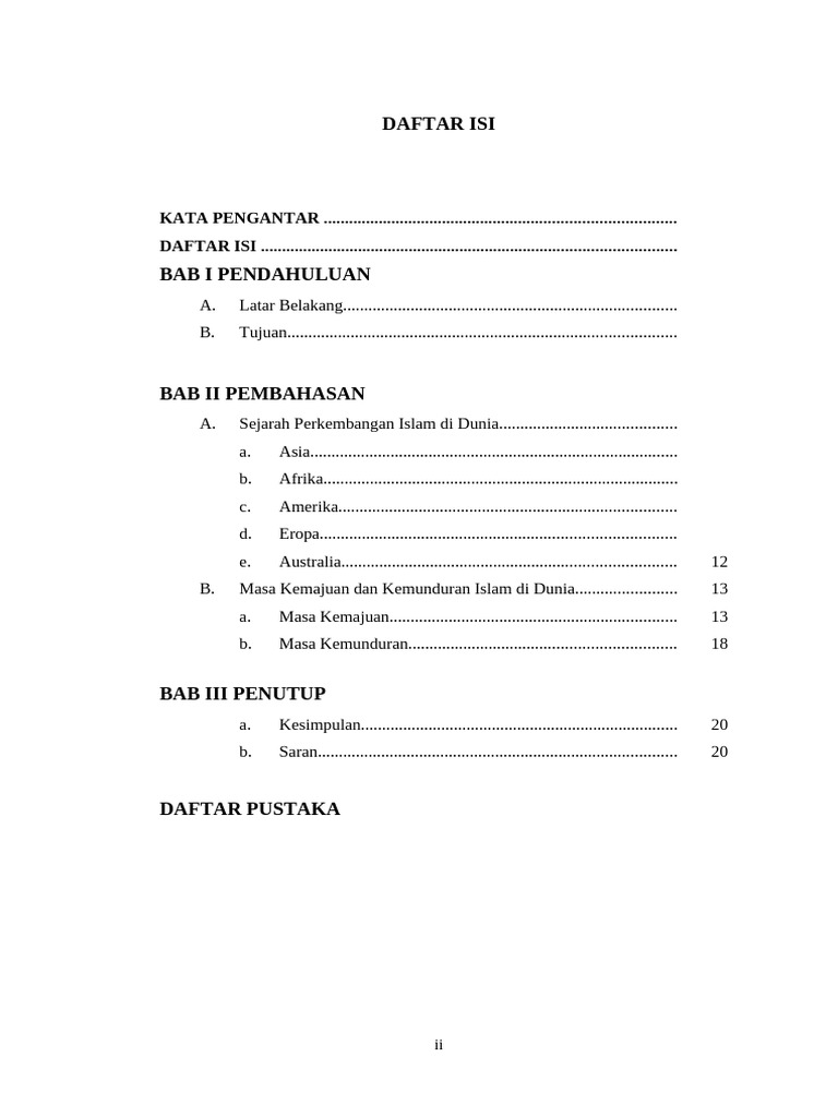 Daftar Isi | PDF