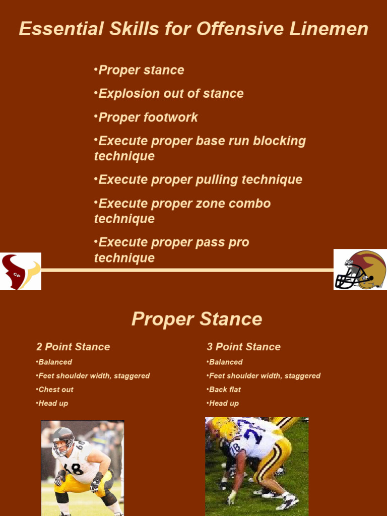 Offensive Line Drills and Techniques | PDF | American Football | Team ...