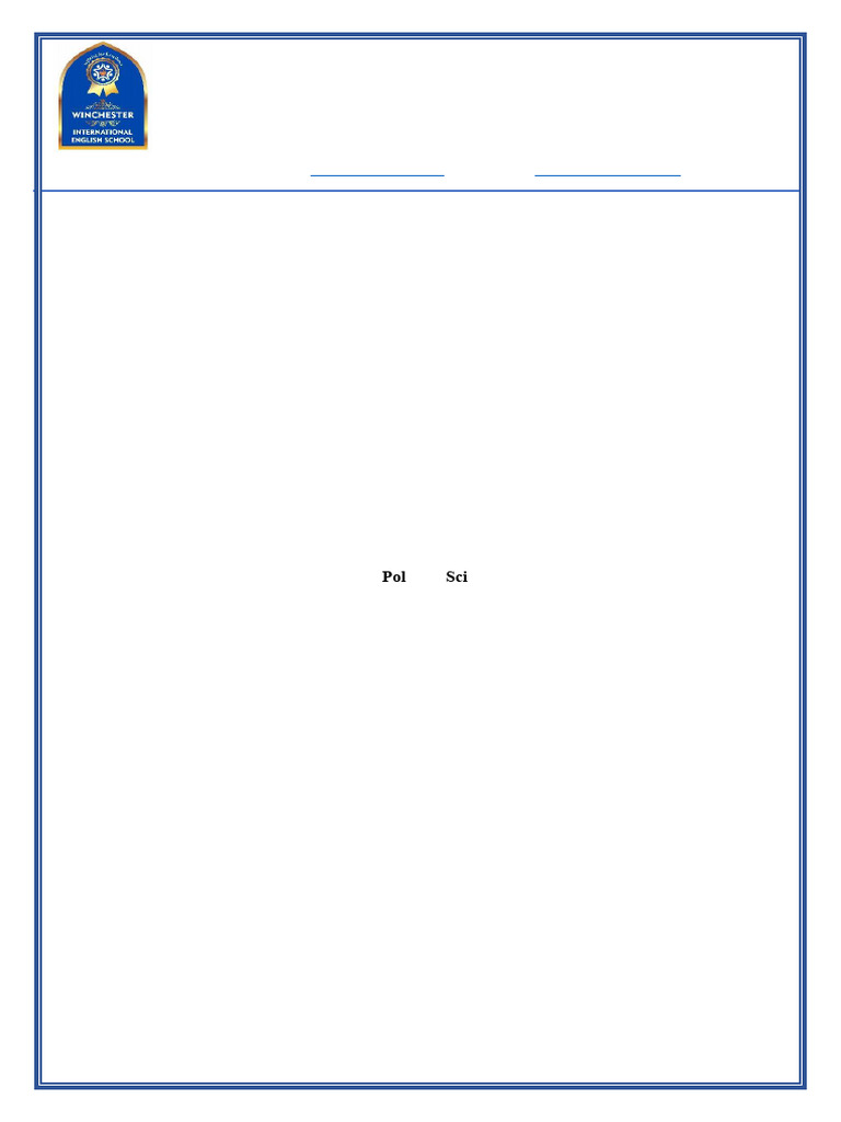 Grade 10 SST Pattern Paper-1 | PDF