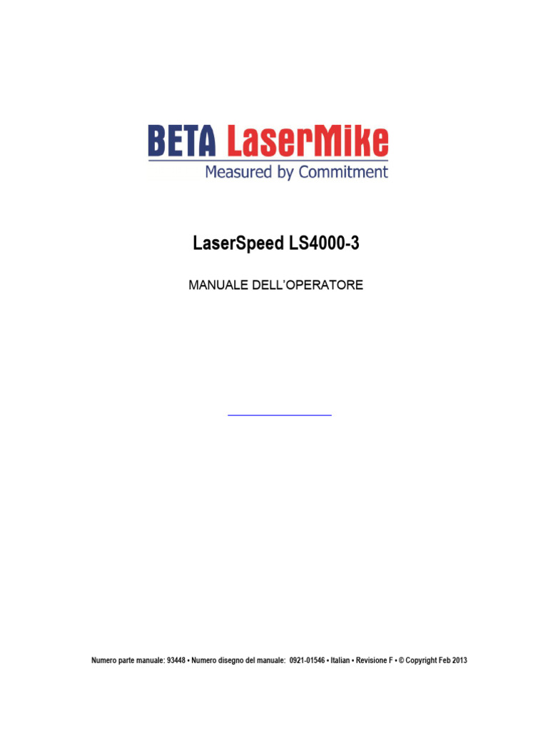 LS4000-3 Italian Guide RevF | PDF