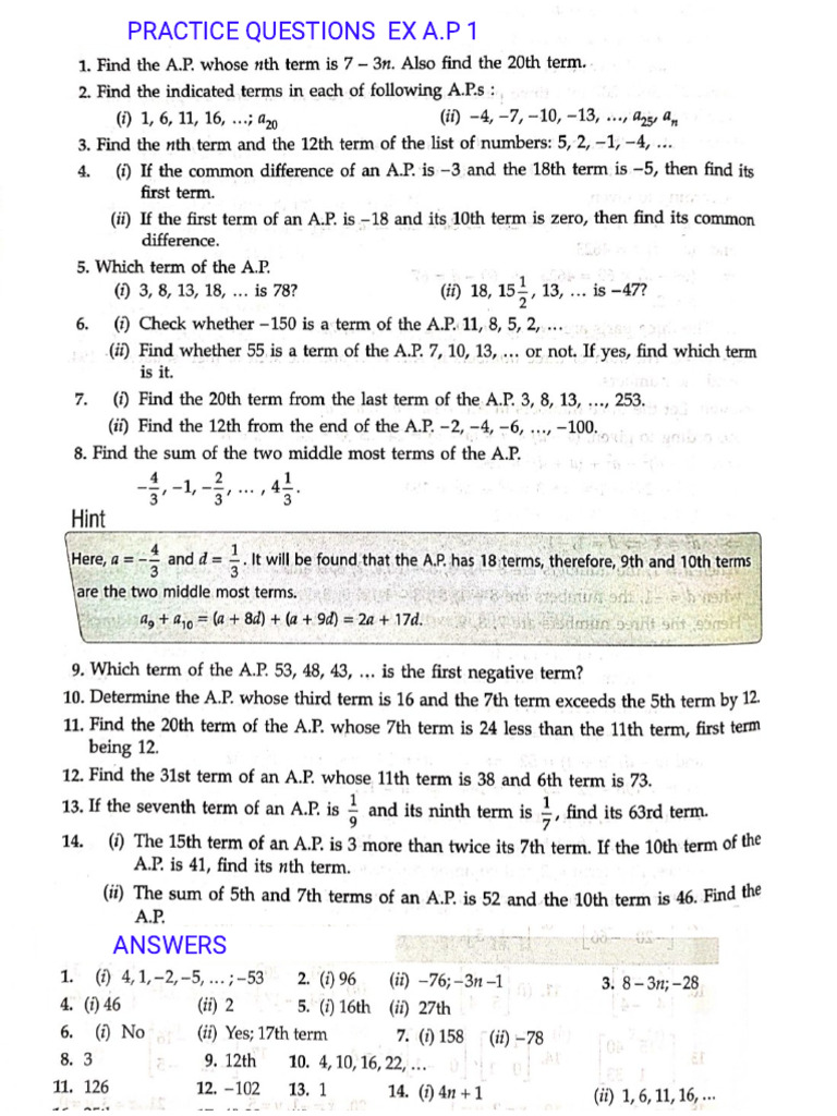 A.P Class 09 | PDF