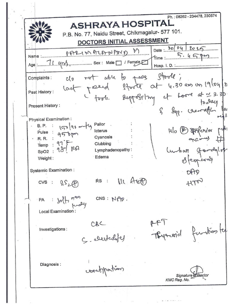 Case Sheet | PDF