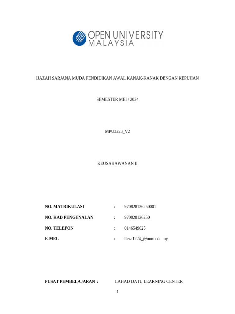 Assignment Mpu | PDF