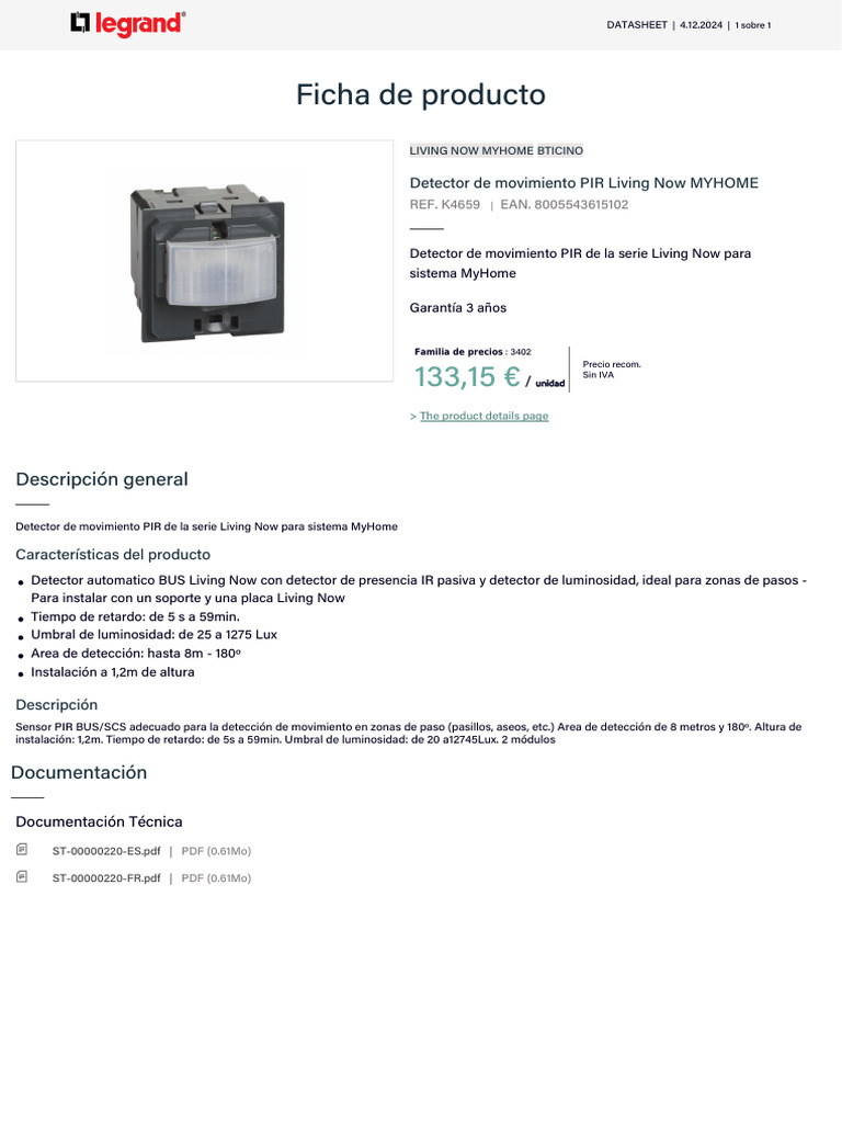 K4659 ProductSheet | PDF