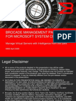 Brocade Management Pack for Msft System Center Demo