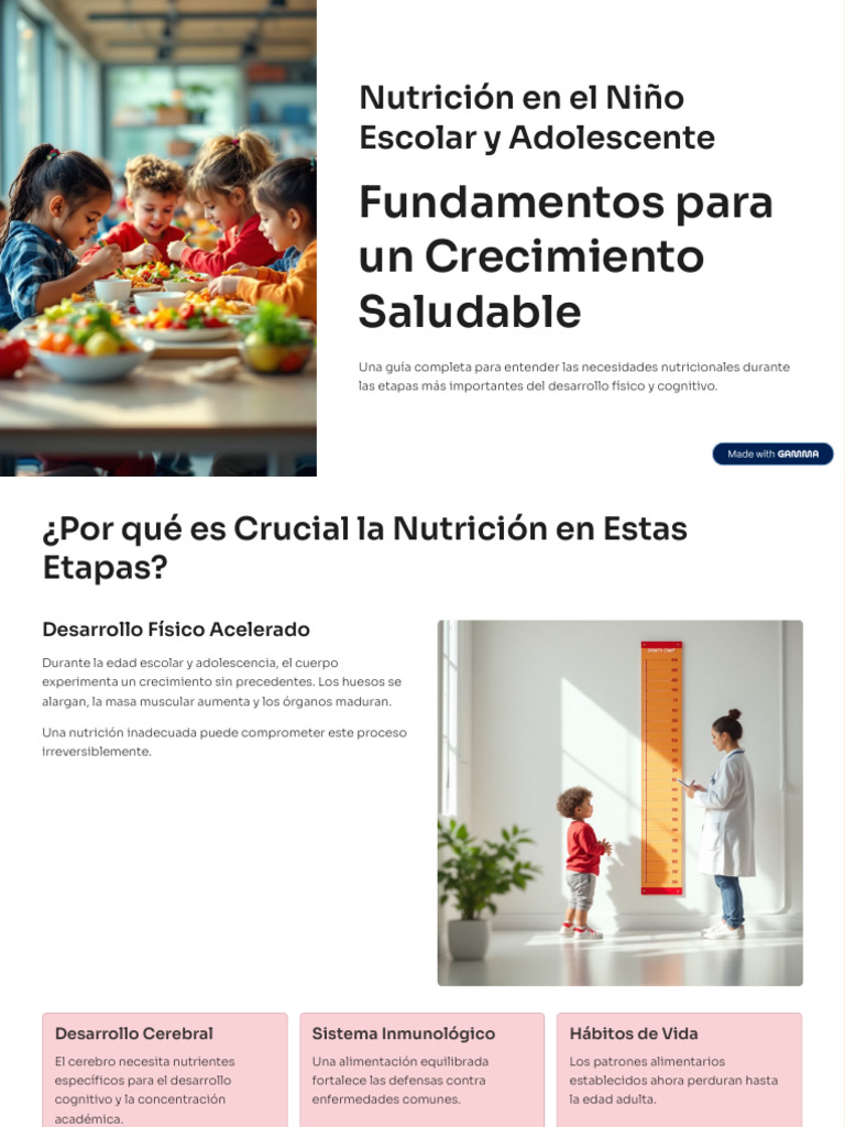 Nutrición en Niño | PDF | Nutrición | Dieta y nutrición