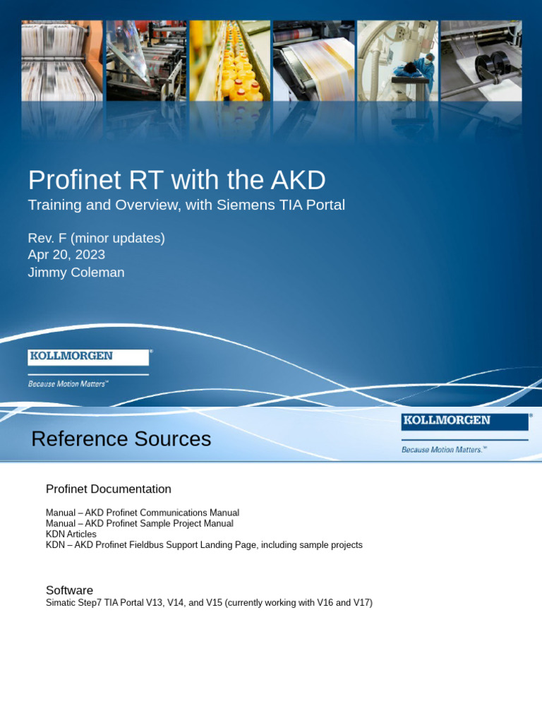 Profinet RT with AKD Drive Overview | PDF | Bit | Byte