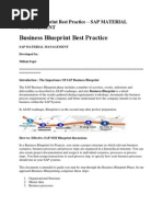 Business Blueprint Best Practice