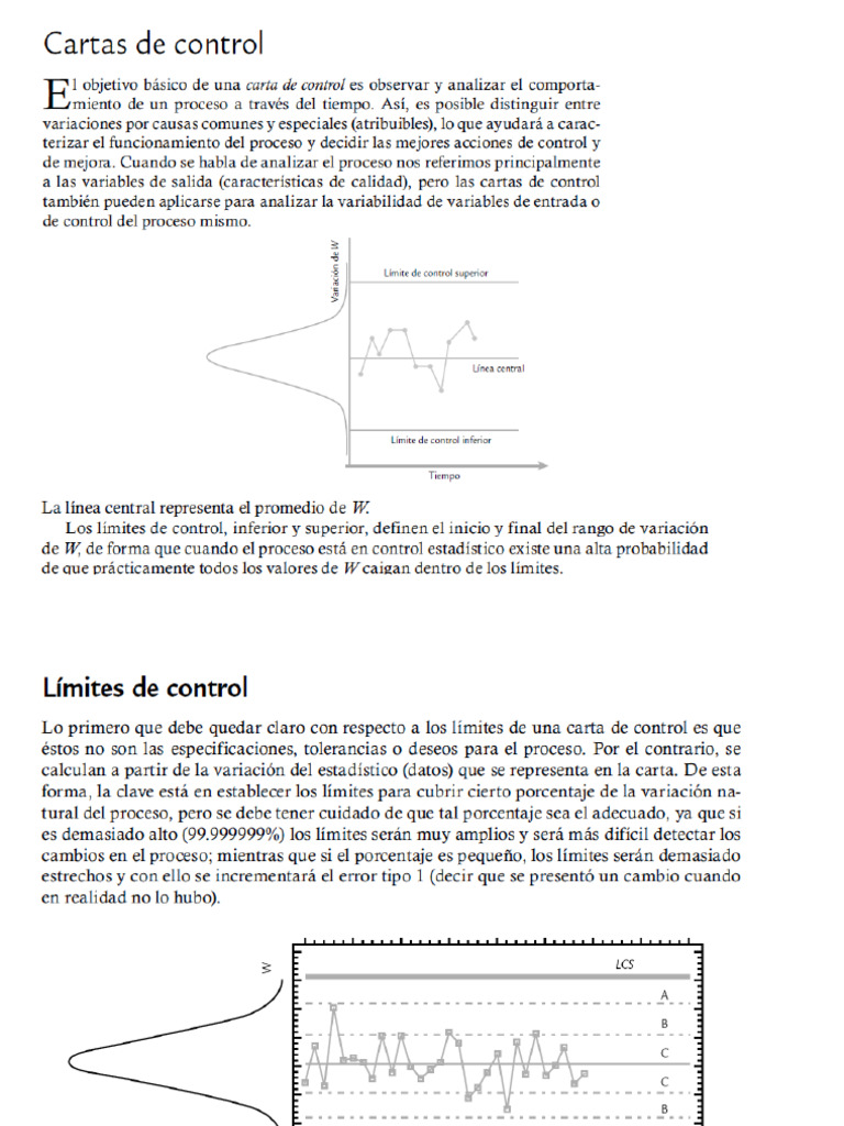Clase 12. Cartas de Control X | PDF