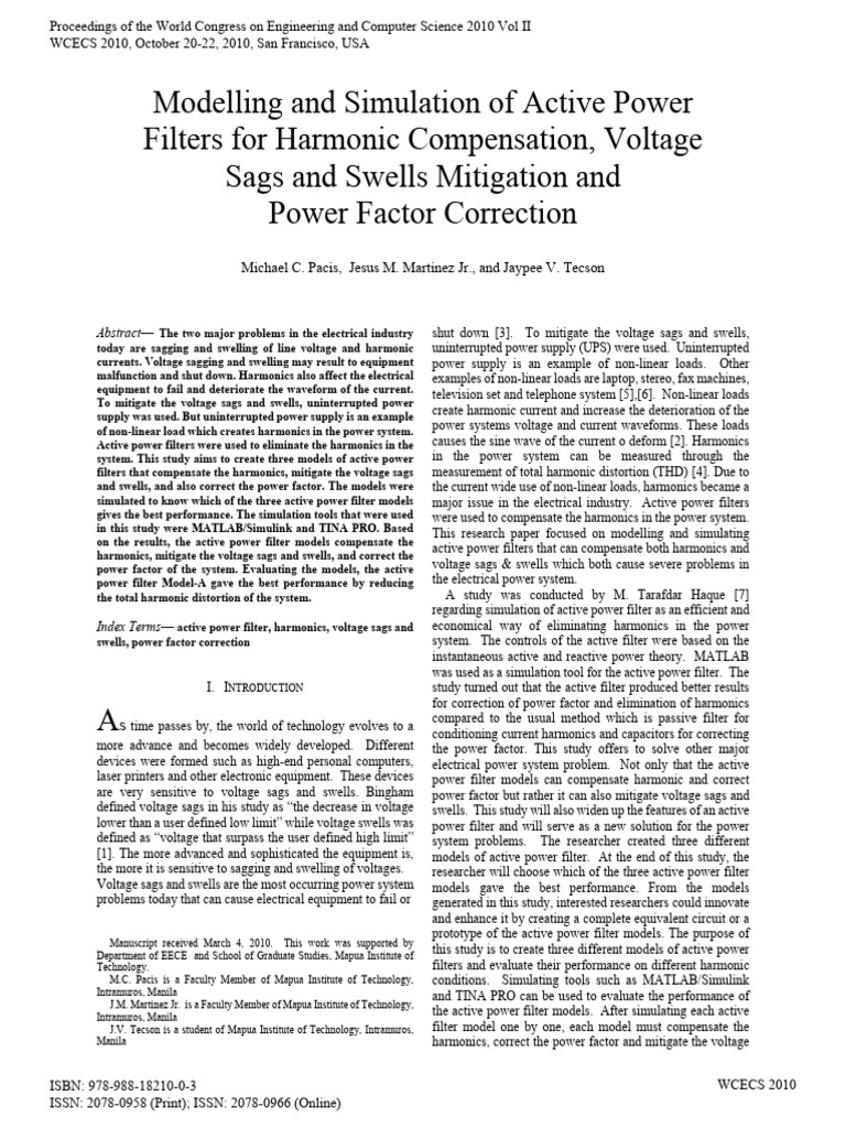 Modelling and Simulation of Active Power | PDF | Direct Current | Rectifier