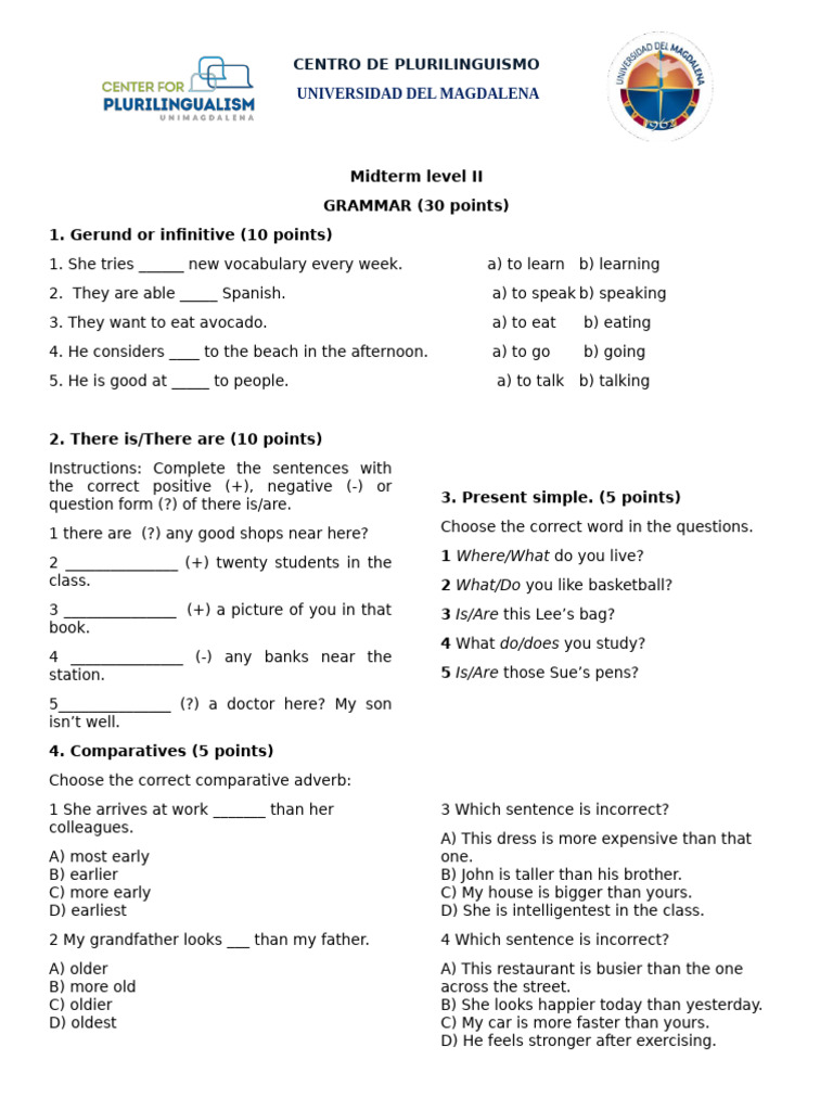 Midterm Example II General English II | PDF | Efficient Energy Use ...