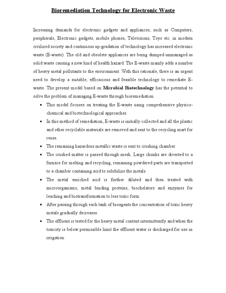 E Waste Model | PDF