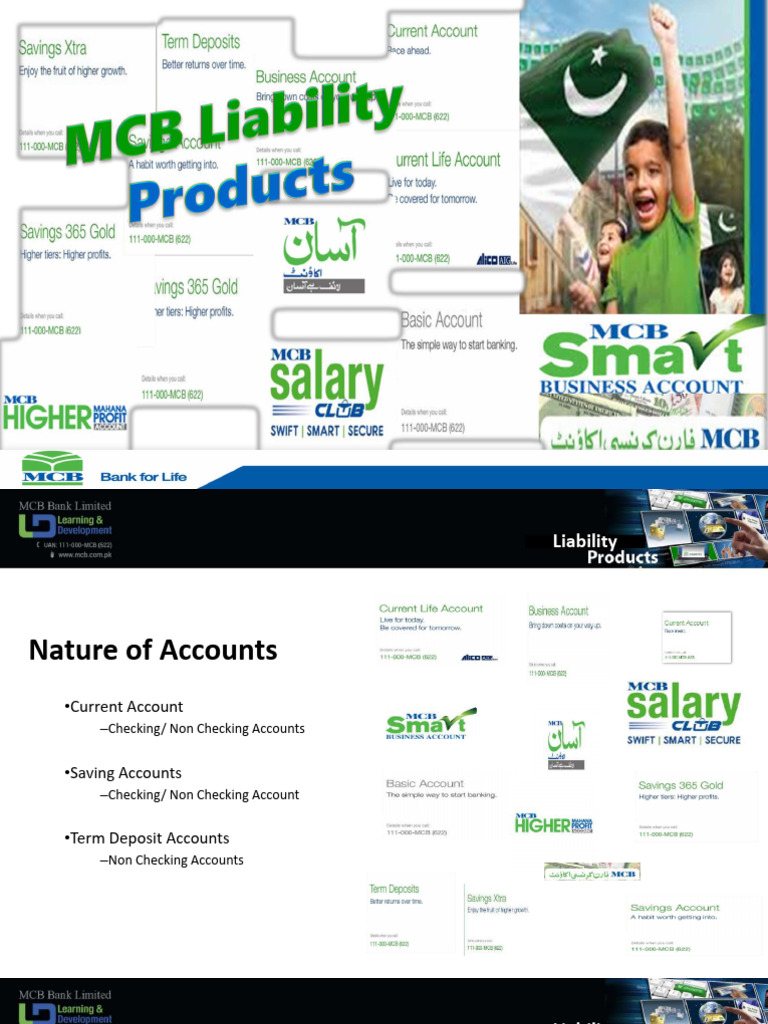 Overview of MCB Current Account Types | PDF | Transaction Account | Banks