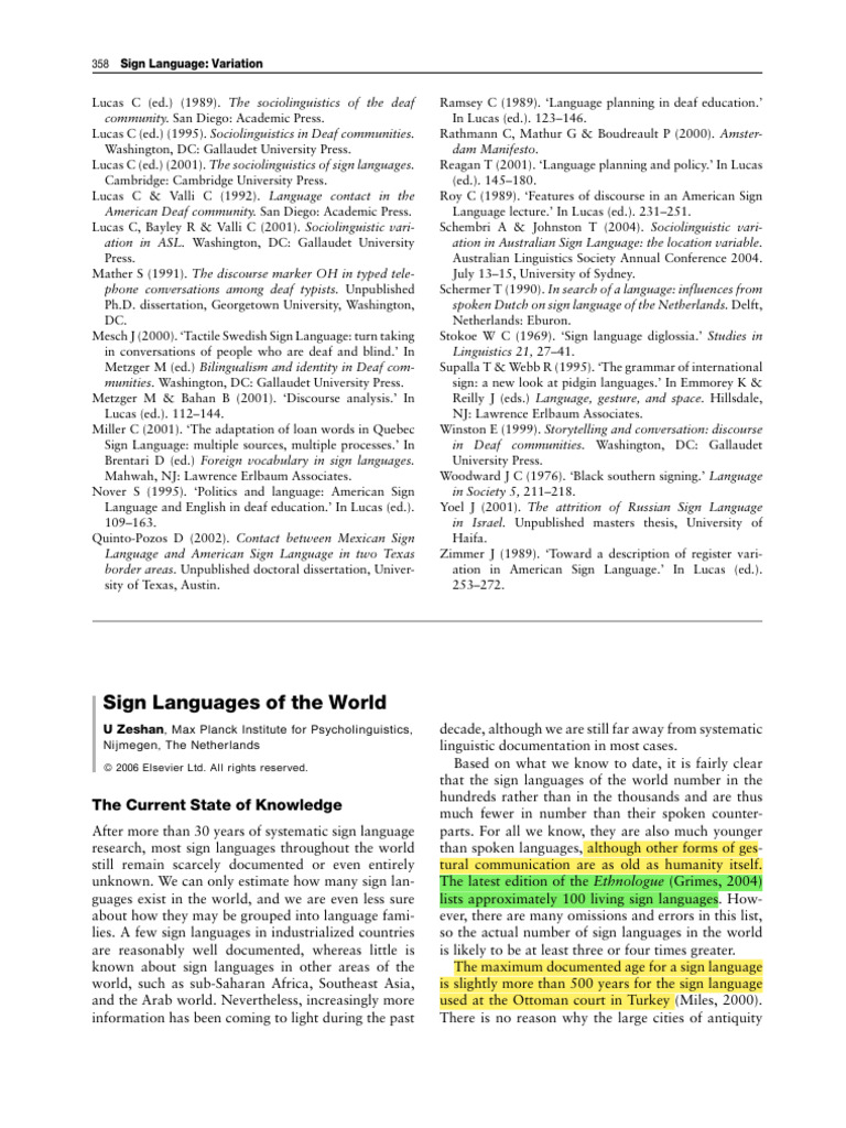 Global Sign Languages Overview | PDF | Sign Language | American Sign ...