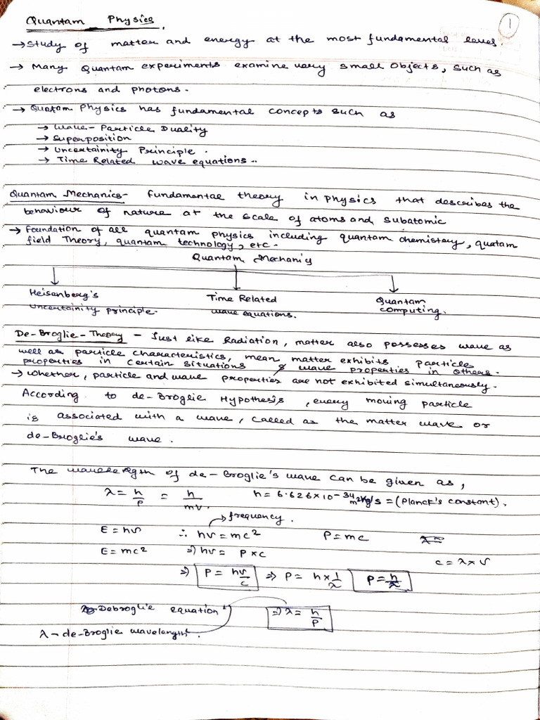 Quantum Mechanics | PDF