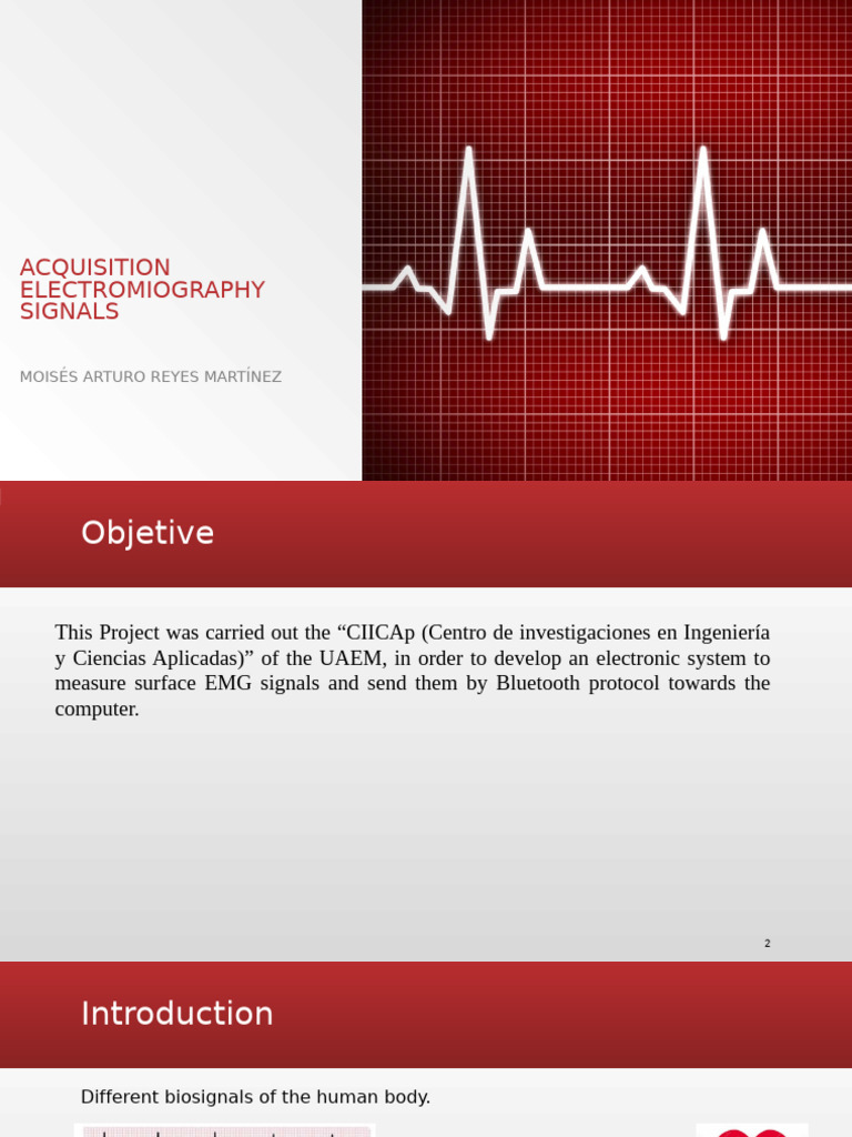 Bluetooth EMG Signal Acquisition System | PDF