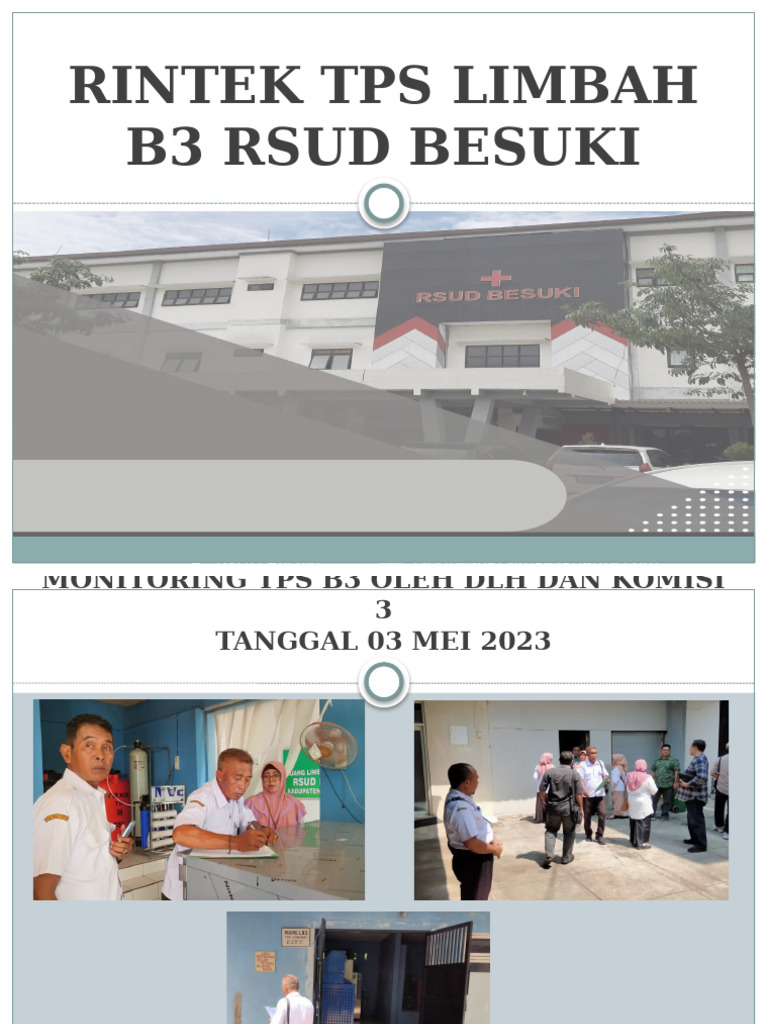 Rintek Tps Limbah b3 Rsud Besuki | PDF
