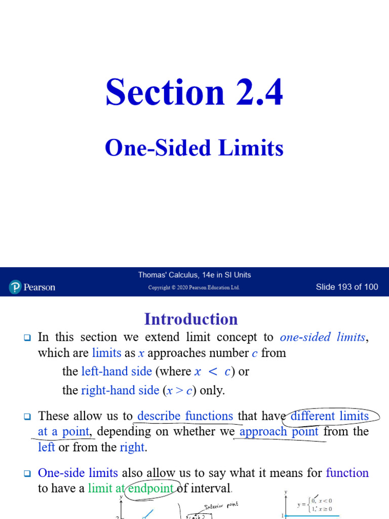Understanding One-Sided Limits in Calculus | PDF | Area | Function ...