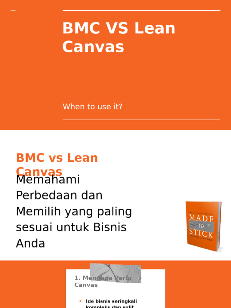 04 BMC vs Lean Canvas | PDF