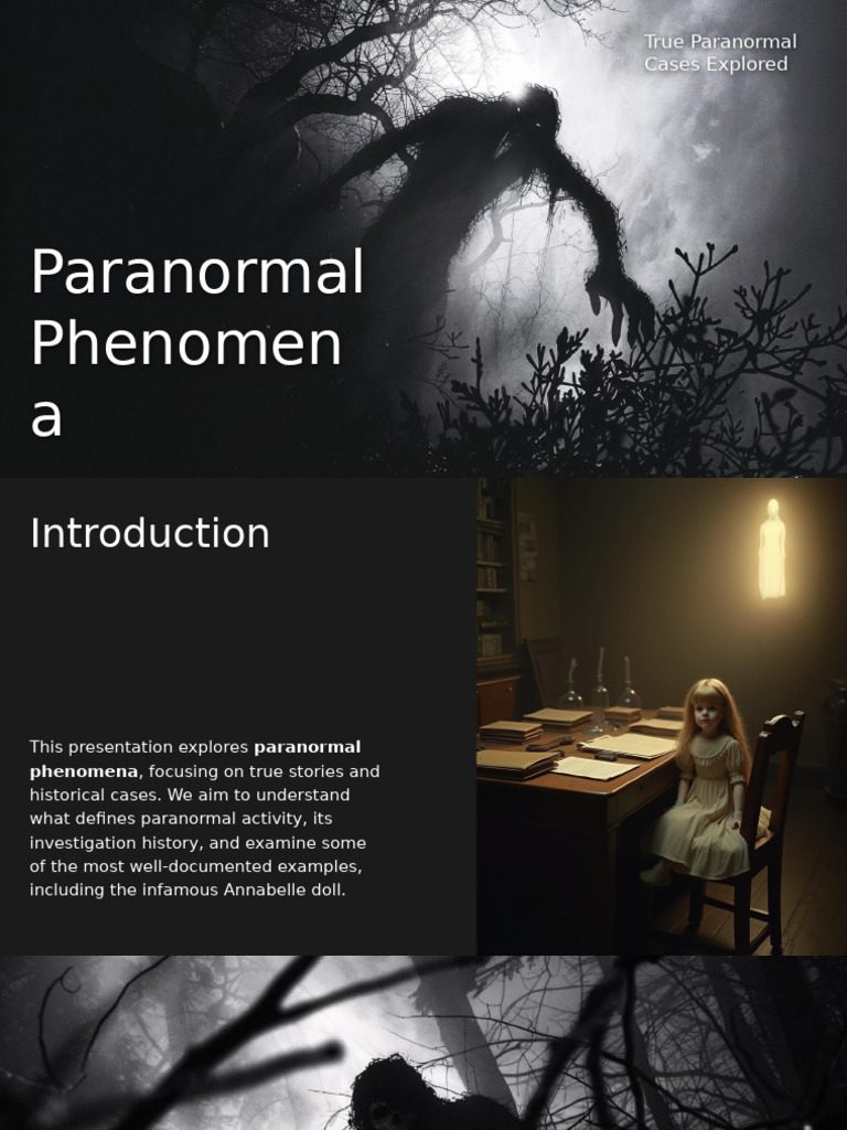 True Paranormal Cases Explored | PDF | Paranormal | Psychology