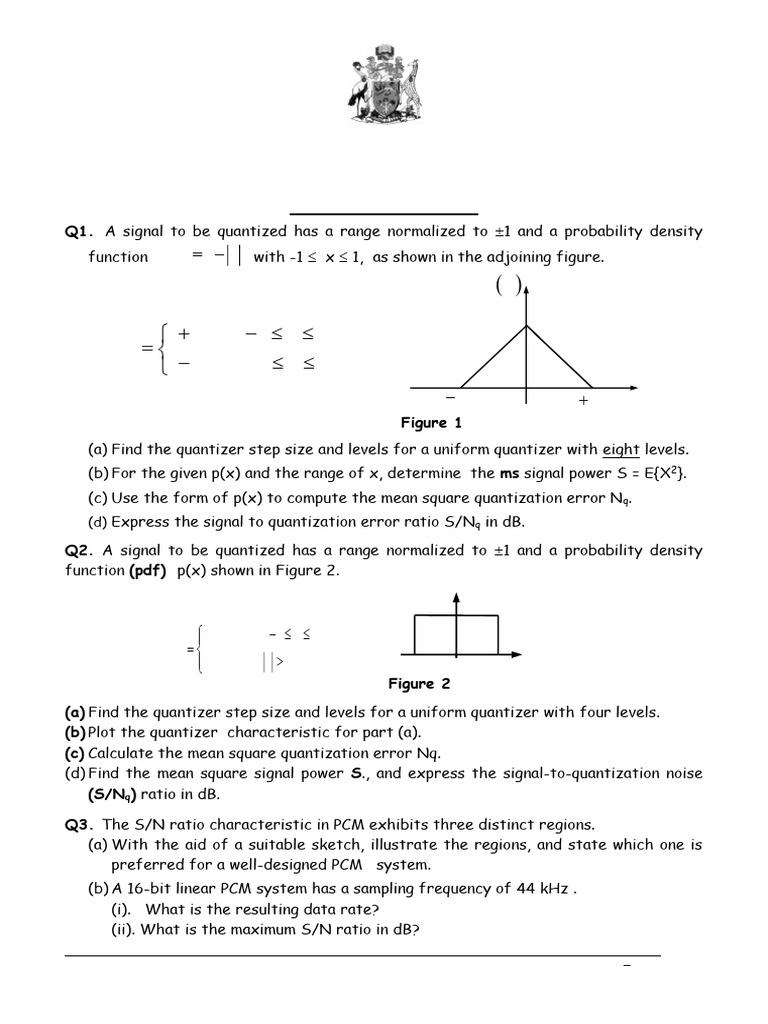 FEE 422 Telecomms Practice Questions - With Answers - April 2025 | PDF ...