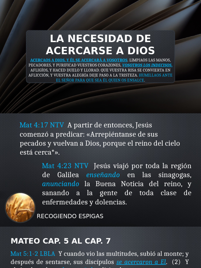 Acercarse a Dios: Purificación y Humildad | PDF | Contenido bíblico ...