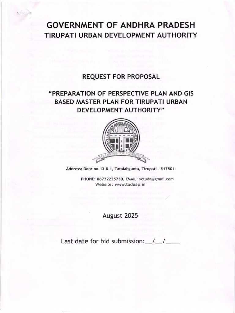 RFP - Perspective Plans and GIS Master Plan 1 | PDF | Per Diem ...