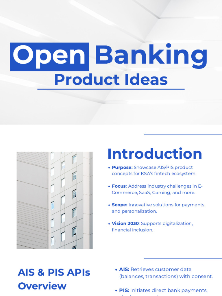 Open Banking Products | PDF