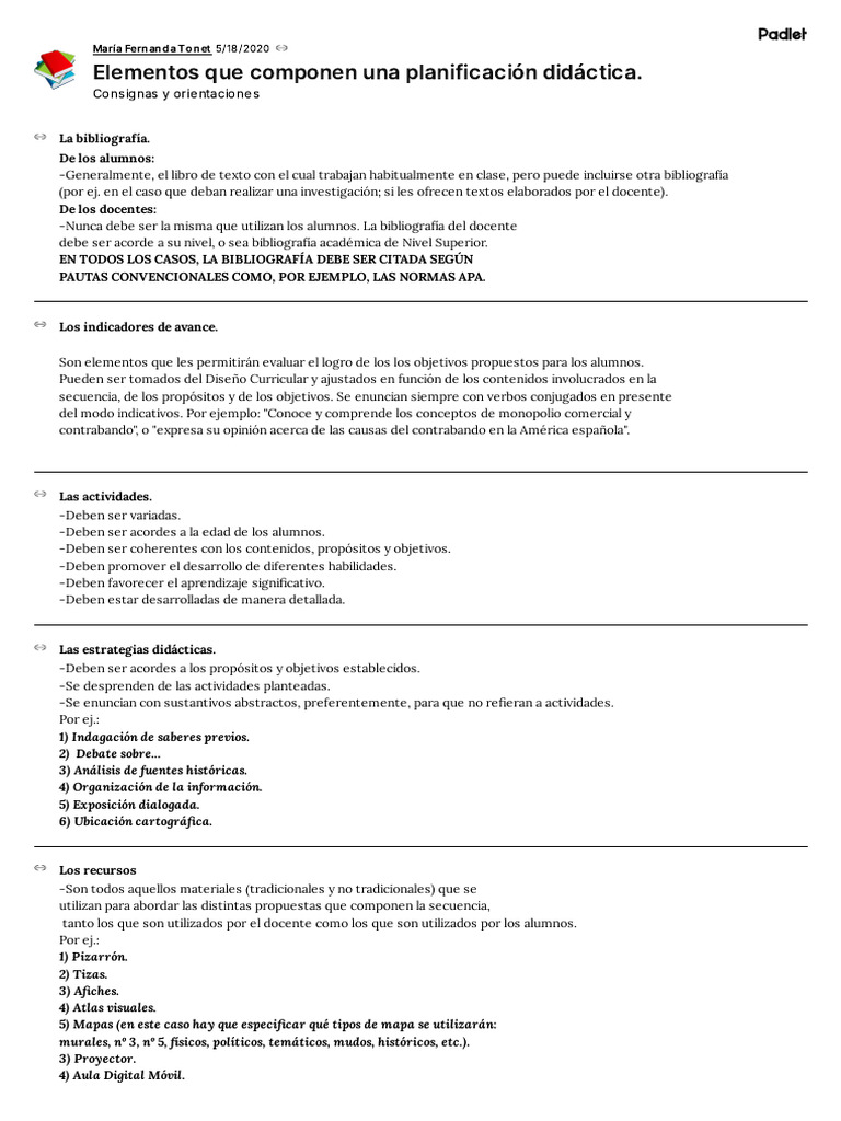 Elementos Clave de Planificación Didáctica | PDF | Plan de estudios ...