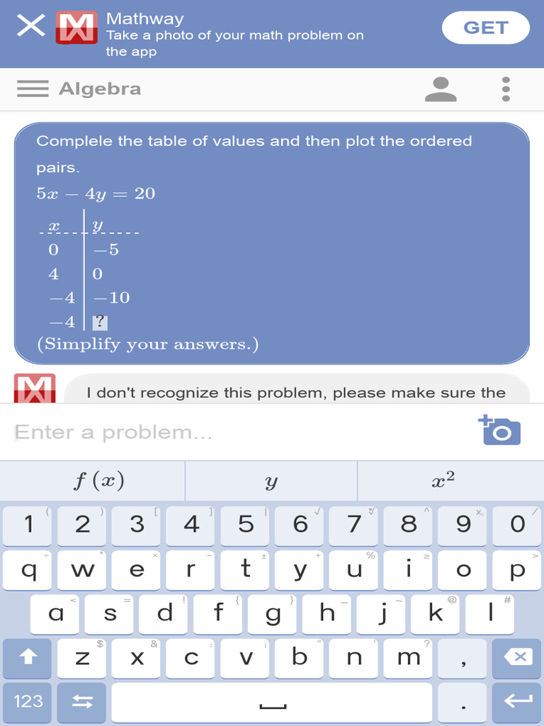 Mathway Algebra Problem Solver | PDF