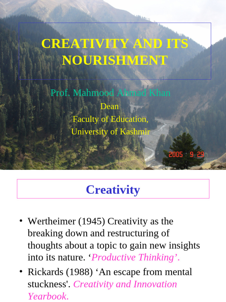 Nourishing Creativity in Education | PDF | Creativity | Brainstorming