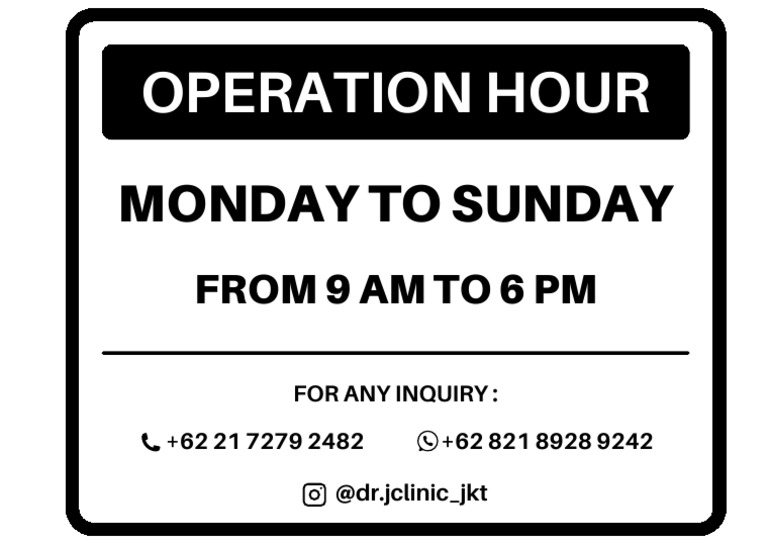 Black White Opening Hours Metal Sign PDF | PDF