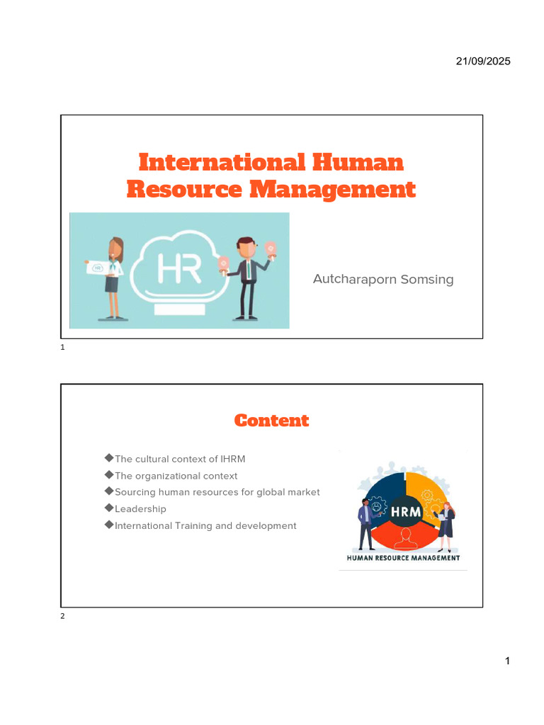 International Human Resource Management Guide | PDF | Leadership ...